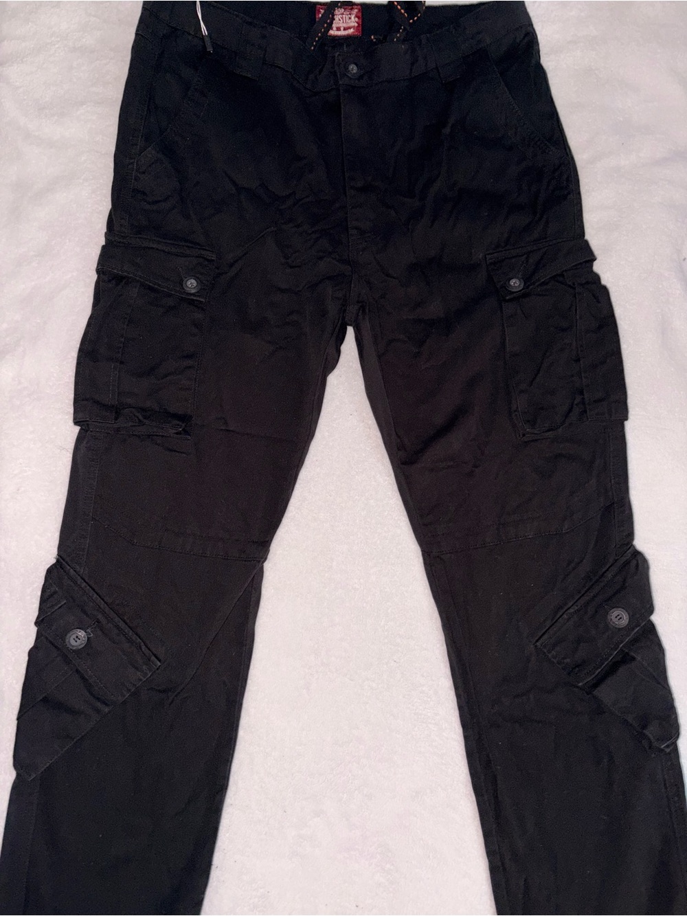 Men's Black Cargo Pants - Matchstick